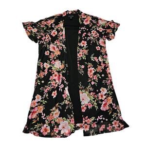 Stella & Julie Size 18W Floral Print Cardigan Dress